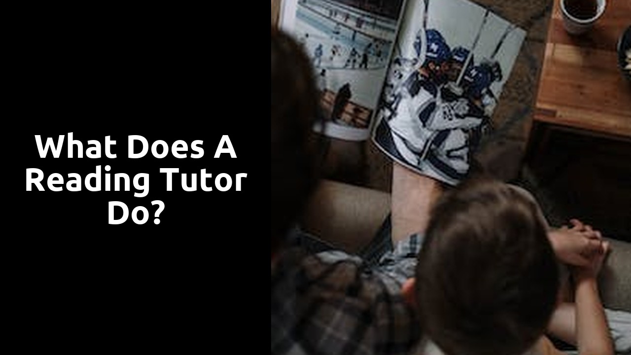 What does a reading tutor do?